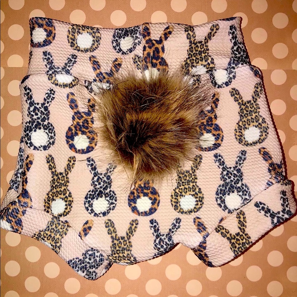 Easter bunny bummies with removable tail.